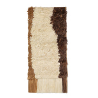 Thumbnail for Edge Wall Rug - Off-White/Coffee