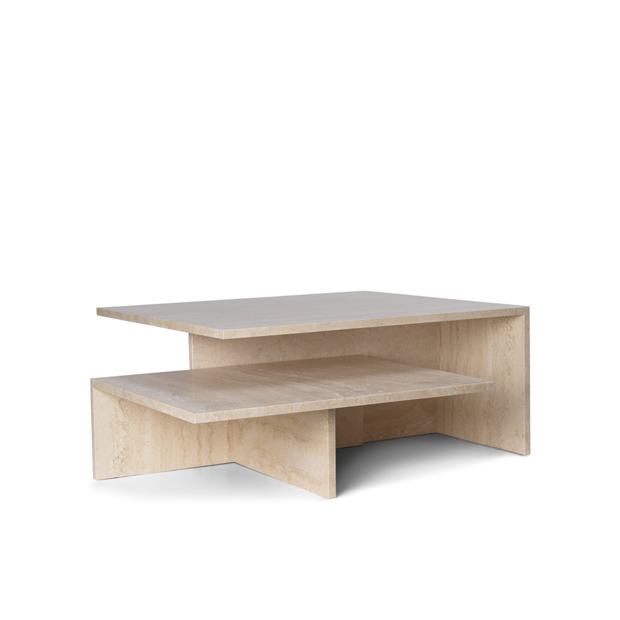 Distinct Grande Duo Tables - Travertine