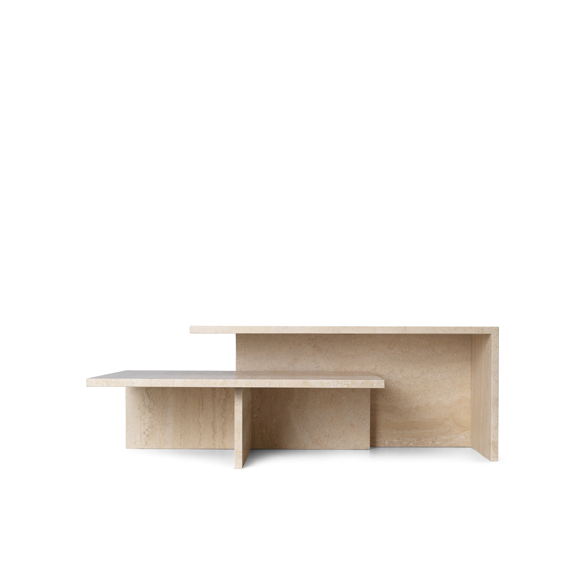 Distinct Grande Duo Tables - Travertine