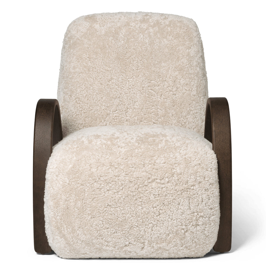 Ferm Living Buur Lounge Chair Sheepskin - Dark St./Moonlight