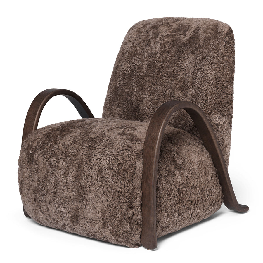Buur Lounge Chair Sheepskin - Dark Stained/Sahara