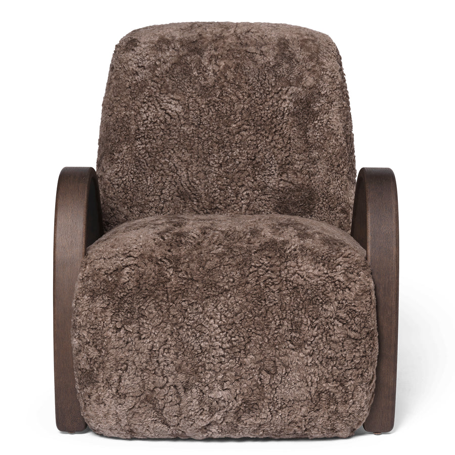 Buur Lounge Chair Sheepskin - Dark Stained/Sahara