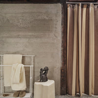 Thumbnail for Chambray Shower Curtain - Carob Brown/Parchment