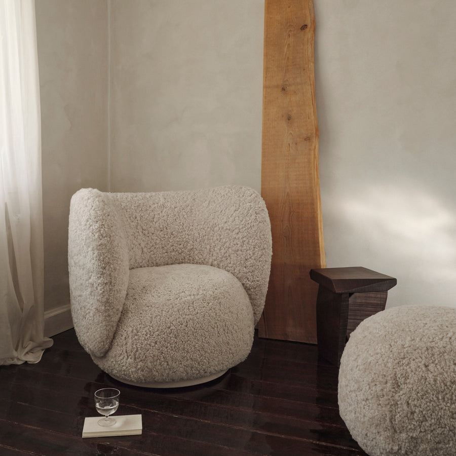 Ferm Living Rico Lounge Sheepskin - Moonlight