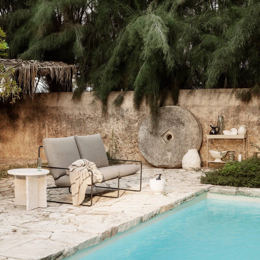 Desert 2-seater - Black - Dolce - Dark Sand