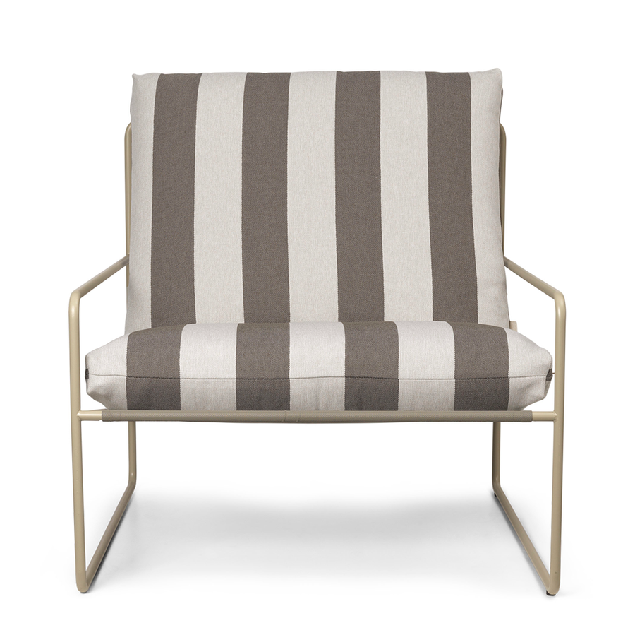 Desert 1-seater Stripe - Cashmere /Chocolate