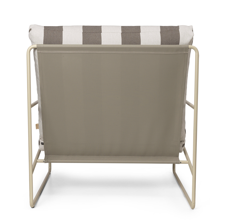 Desert 1-seater Stripe - Cashmere /Chocolate