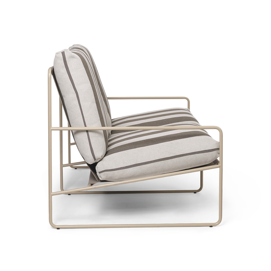 Desert 2-seater Stripe - Cashmere/Chocolate