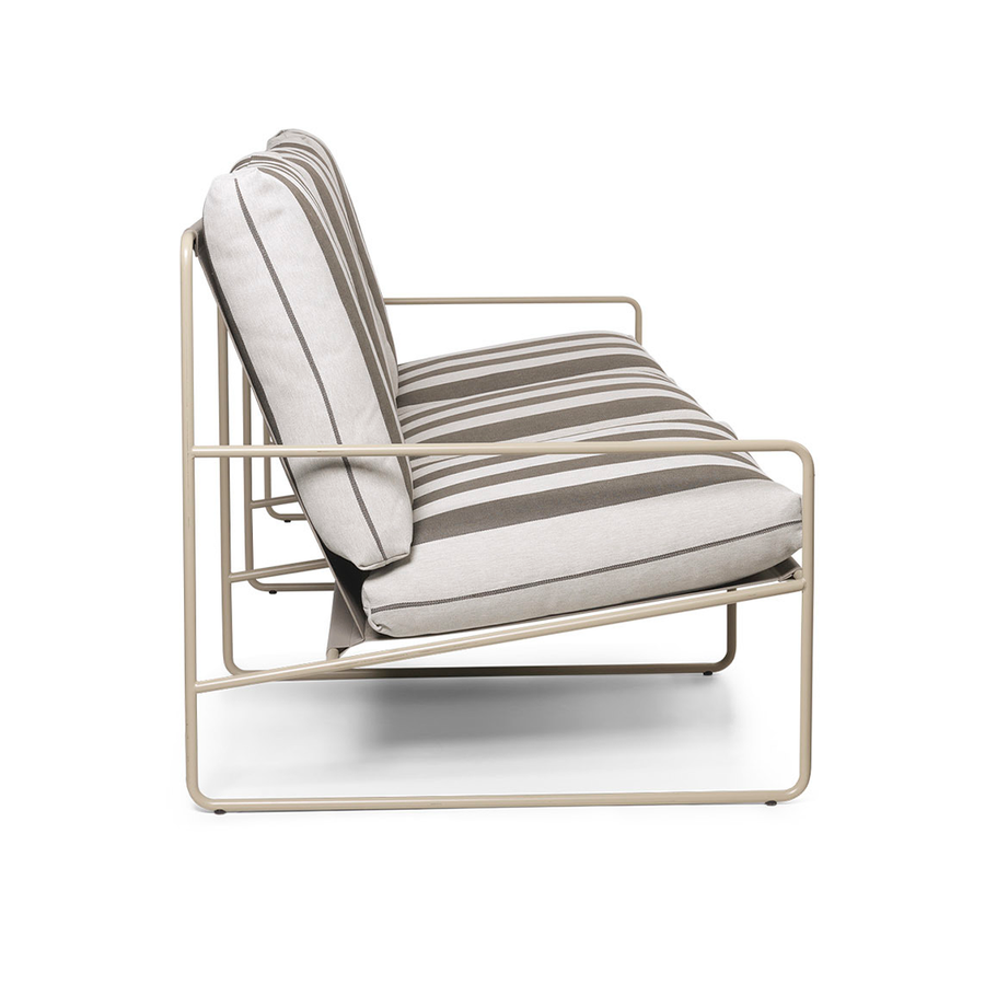 Desert 3-seater - Cashmere - Stripe - Chocolate