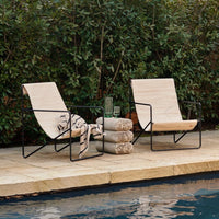 Thumbnail for Desert Lounge Chair - Black/Sand