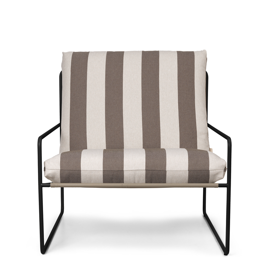 Desert 1-seater Stripe - Black/Chocolate