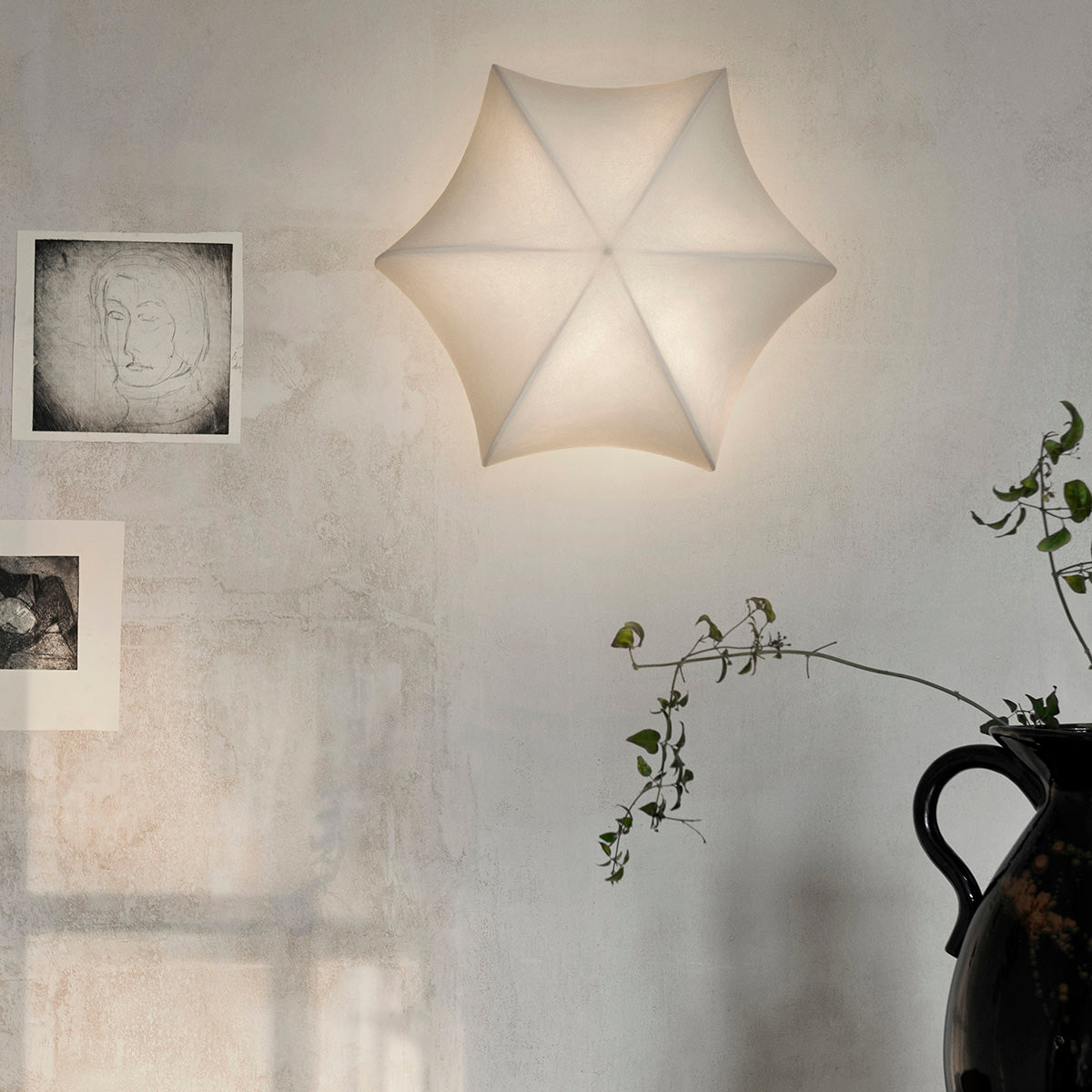 Poem Ceiling/Wall Lamp Ø60 - White/Cashmere