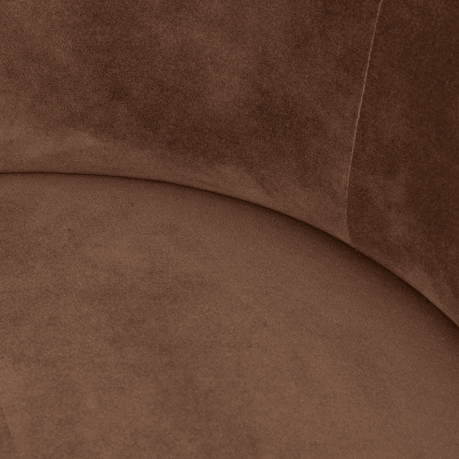 Ferm Living Rico Lounge Sw. Rich Velvet - 36 Soft brown