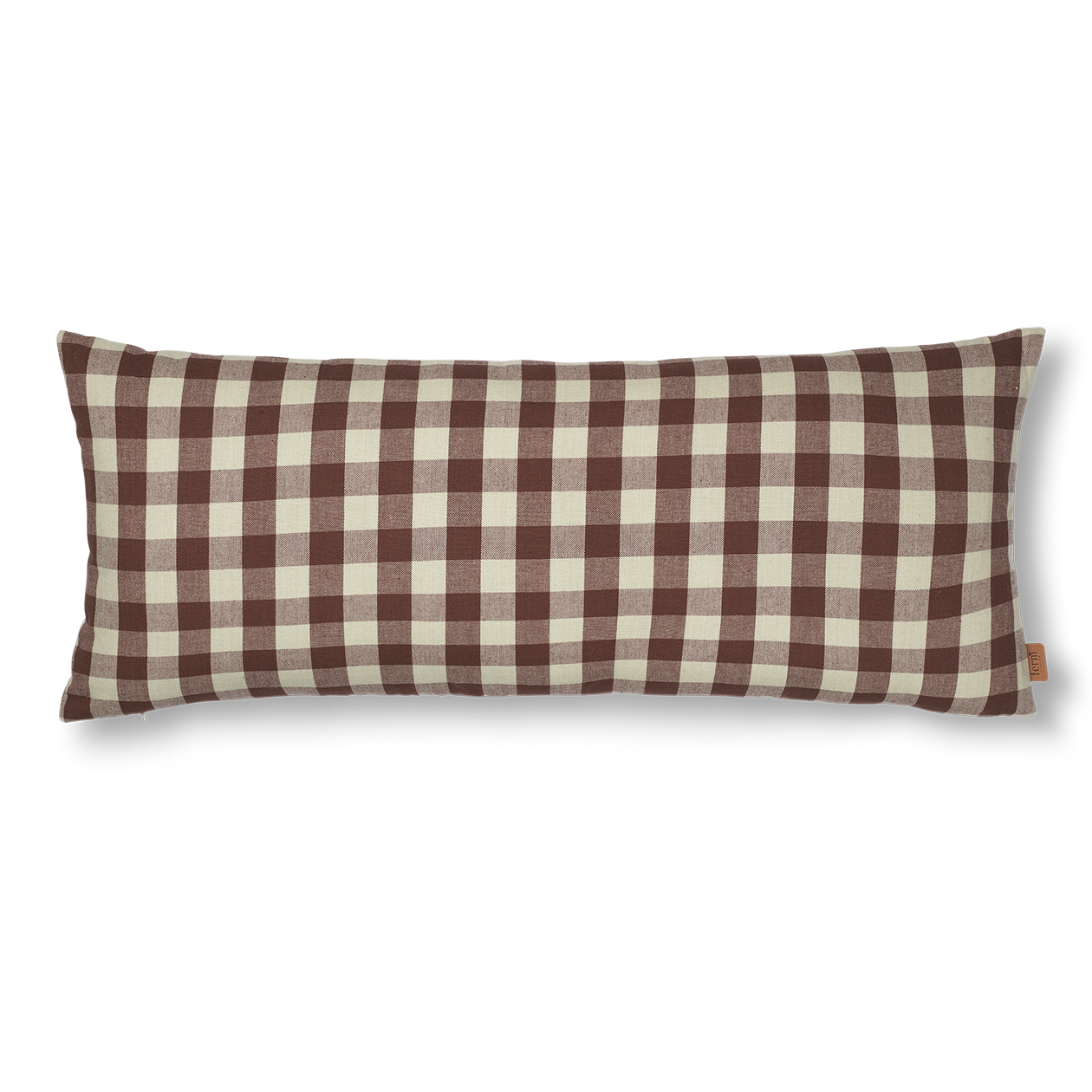 Bothy Check Cushion - Cinnamon/Grey Green