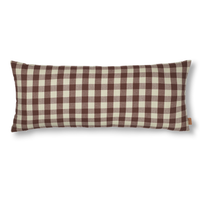 Thumbnail for Bothy Check Cushion - Cinnamon/Grey Green