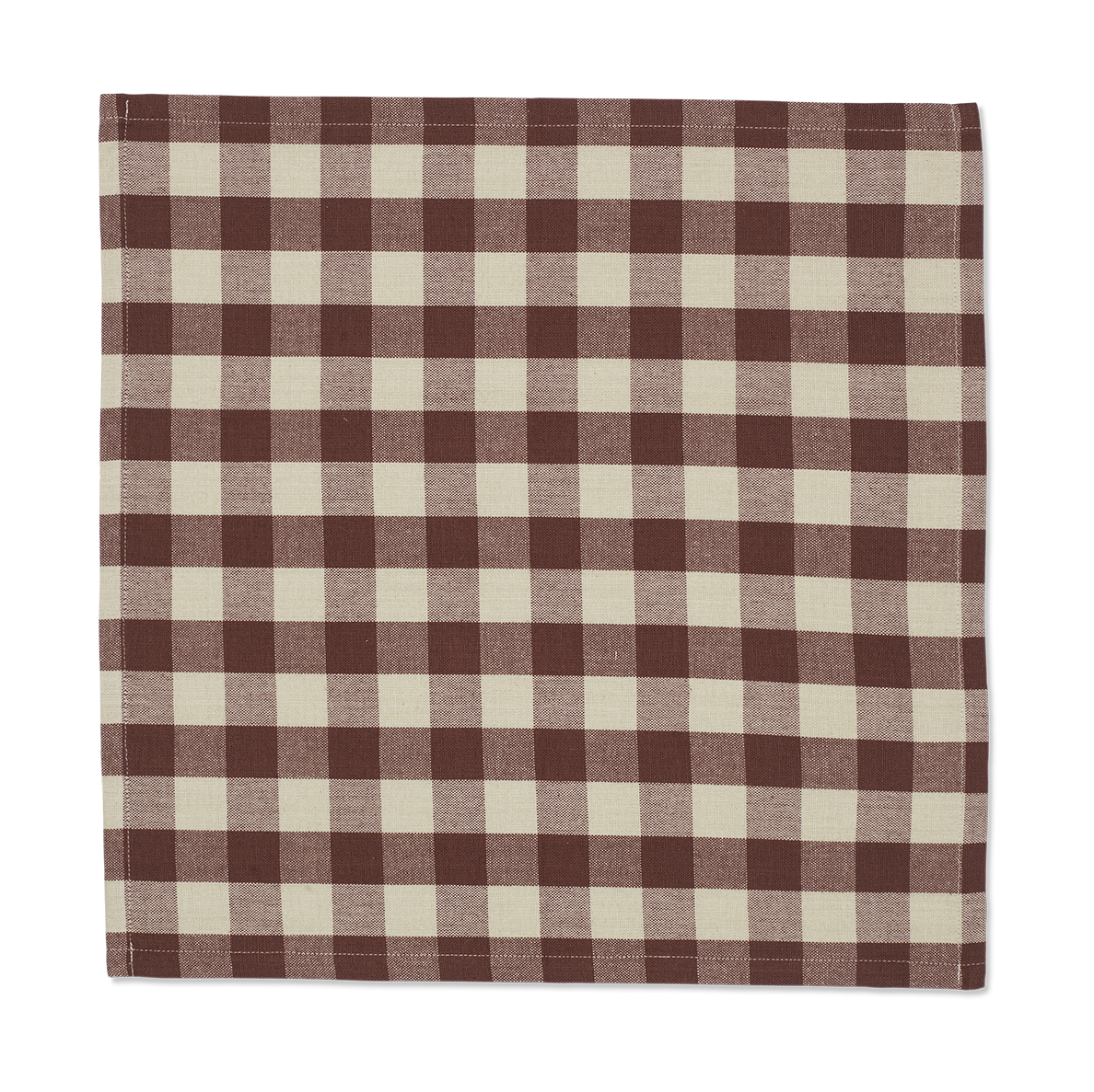 Bothy Check Napkins - Set of 4 - Cinnamon/Grey