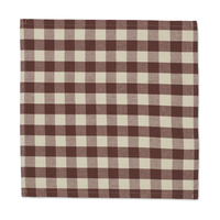 Thumbnail for Bothy Check Napkins - Set of 4 - Cinnamon/Grey