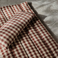 Thumbnail for Bothy Check Cushion - Cinnamon/Grey Green
