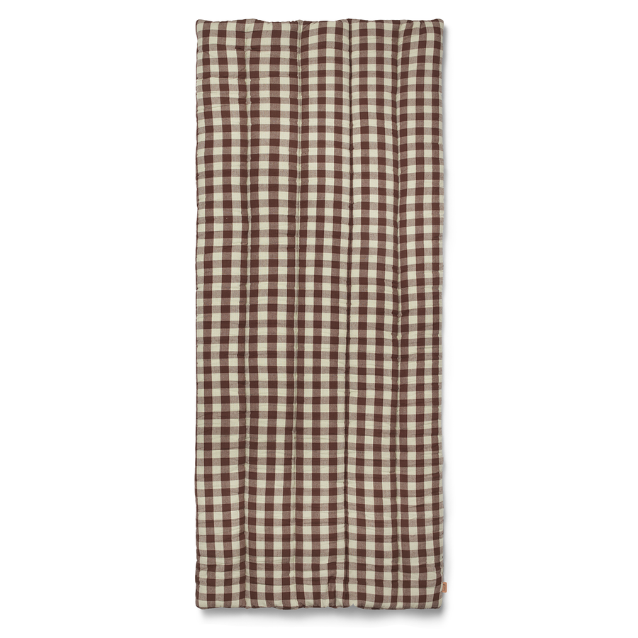 Bothy Check Quilted Mattress - Cinnamon/Green