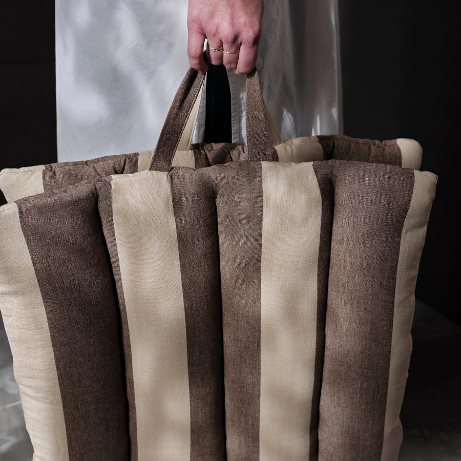 Strand Folding Mat - Carob Brown/Parchment