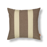 Thumbnail for Strand Outdoor Cushion Cover - Carob Brown/Parchme
