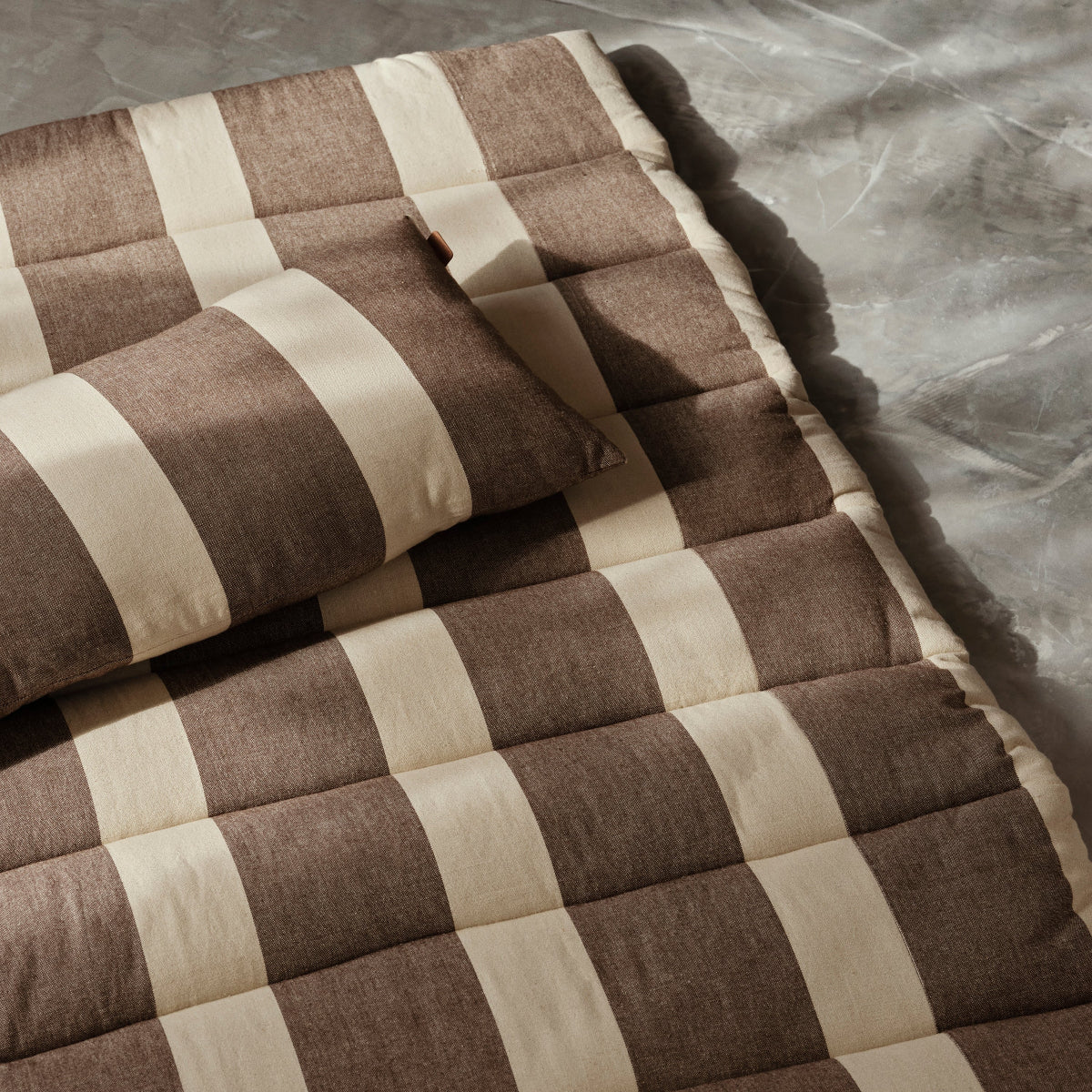 Strand Cushion - Carob Brown/Parchment