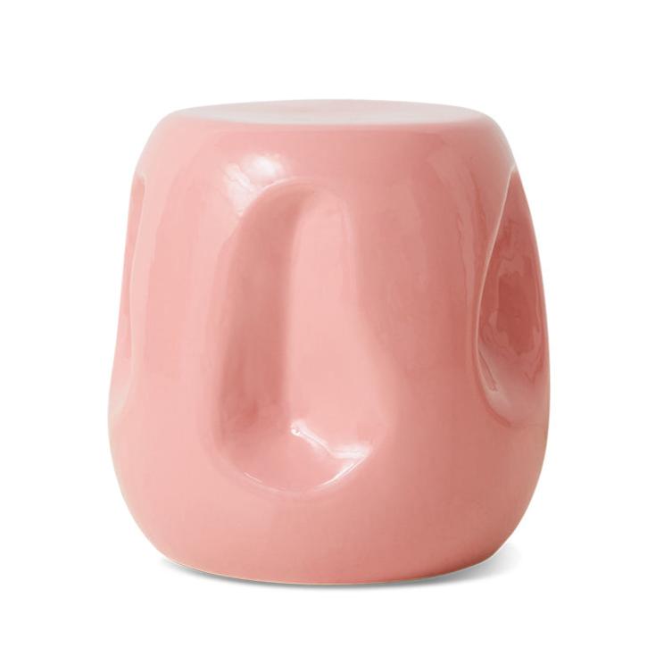 Currents Ceramic Side Table Coral