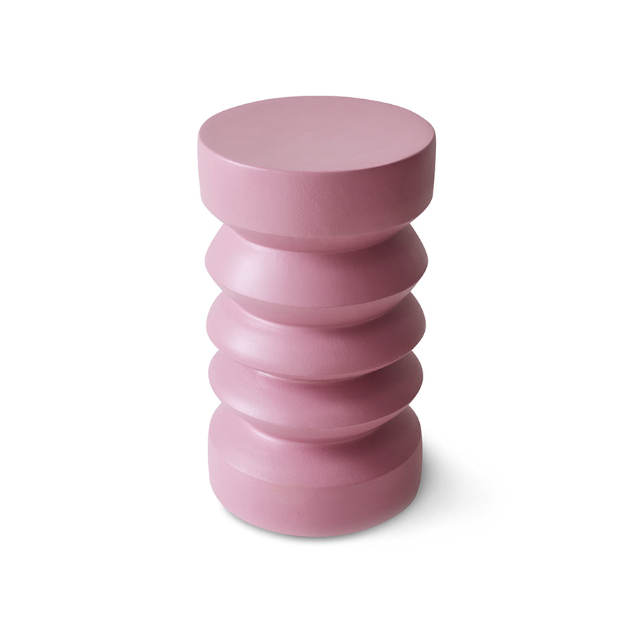 Stoneware Side Table Rouge