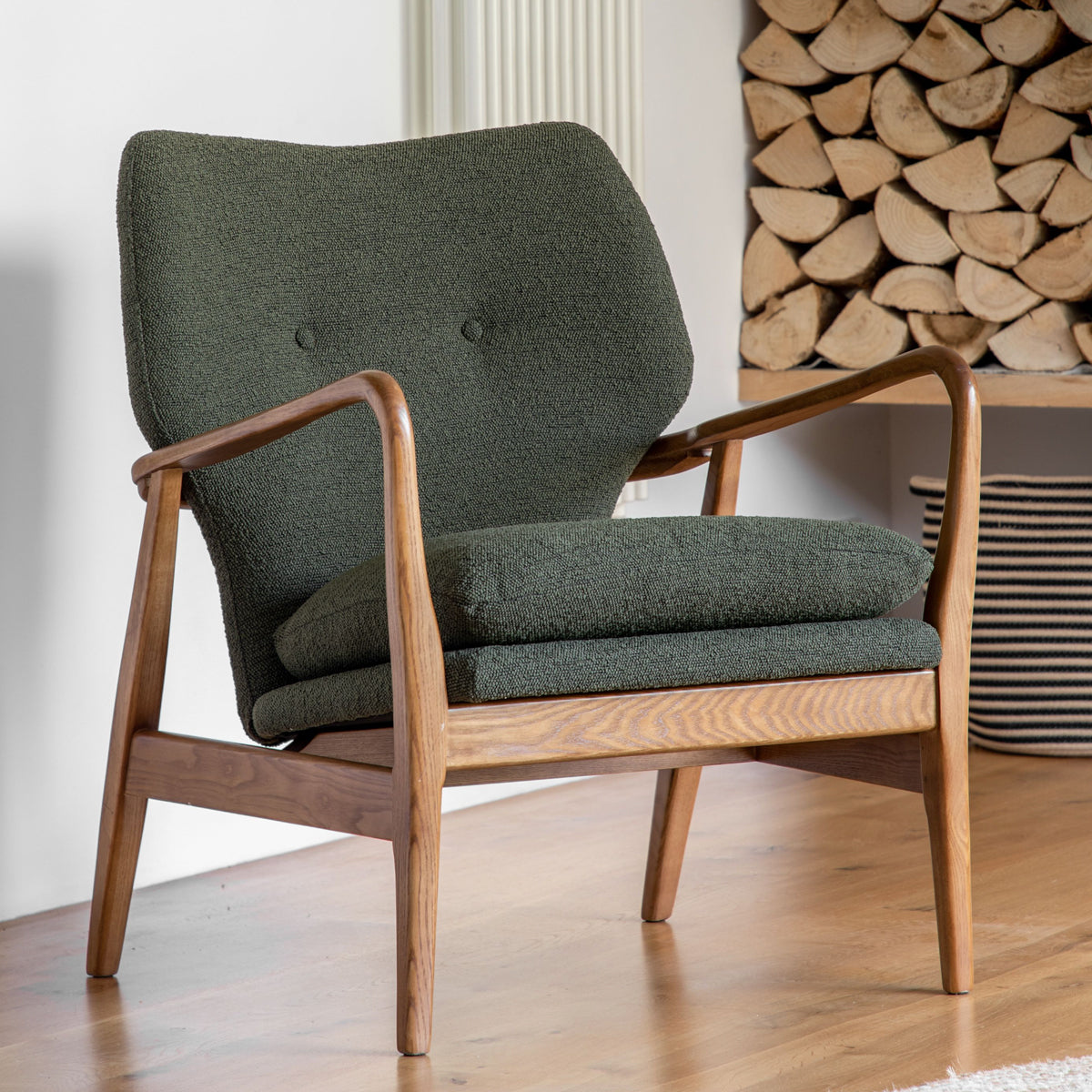 Jensen Armchair - Green Gallery Janson @ Folk Interiors