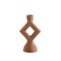 Thumbnail for Madam Stoltz Stoneware Candle Holder 20.5cm Brick