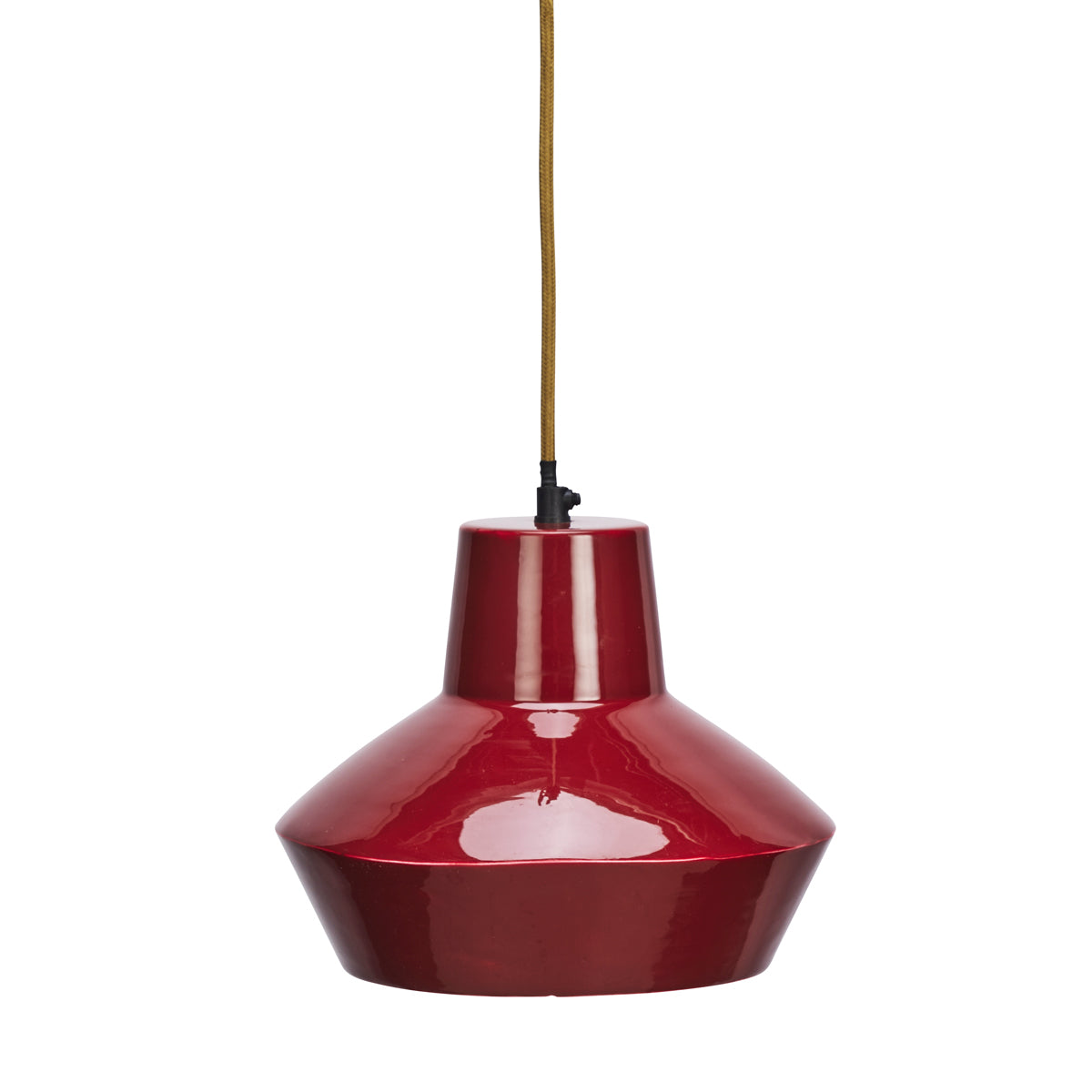Enamel Ceiling Lamp - Maroon