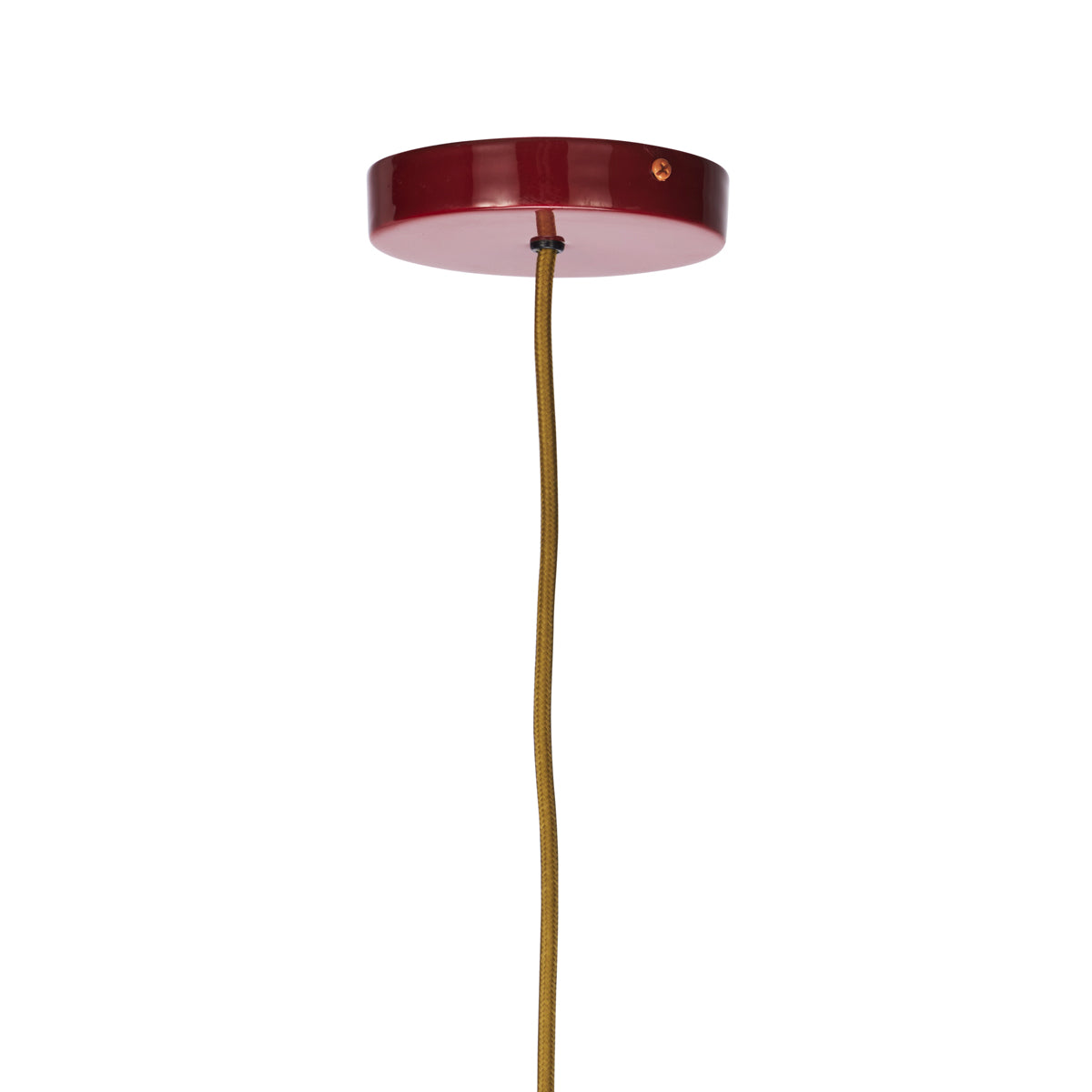 Enamel Ceiling Lamp - Maroon