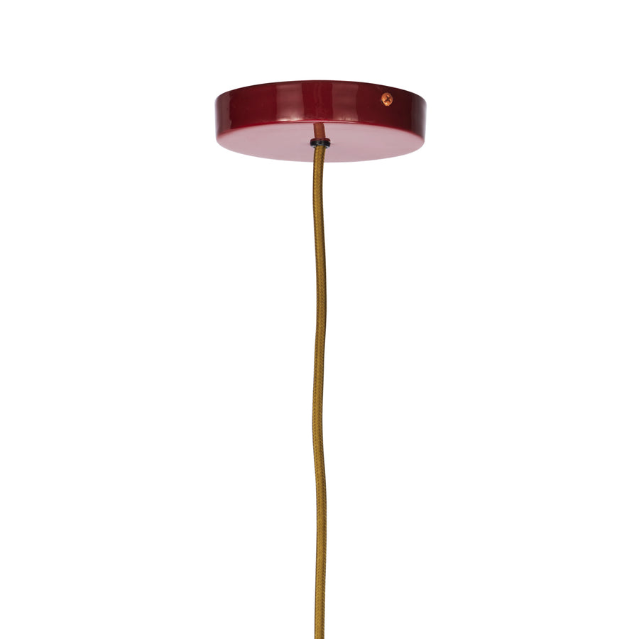 Enamel Ceiling Lamp - Maroon