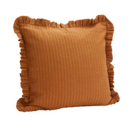 Thumbnail for Ruffle Cushion - Rust