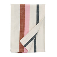 Thumbnail for Striped Kitchen Towel - Off White, Rust, Pink, Charcoal