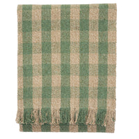 Thumbnail for Recycled Cotton Throw - Green, Beige