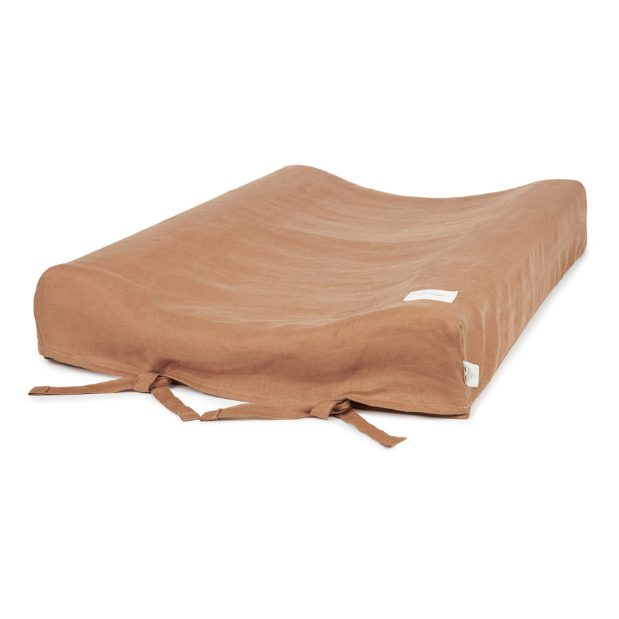 Nobodinoz Lin Francais Changing Mat & Cover Noisette