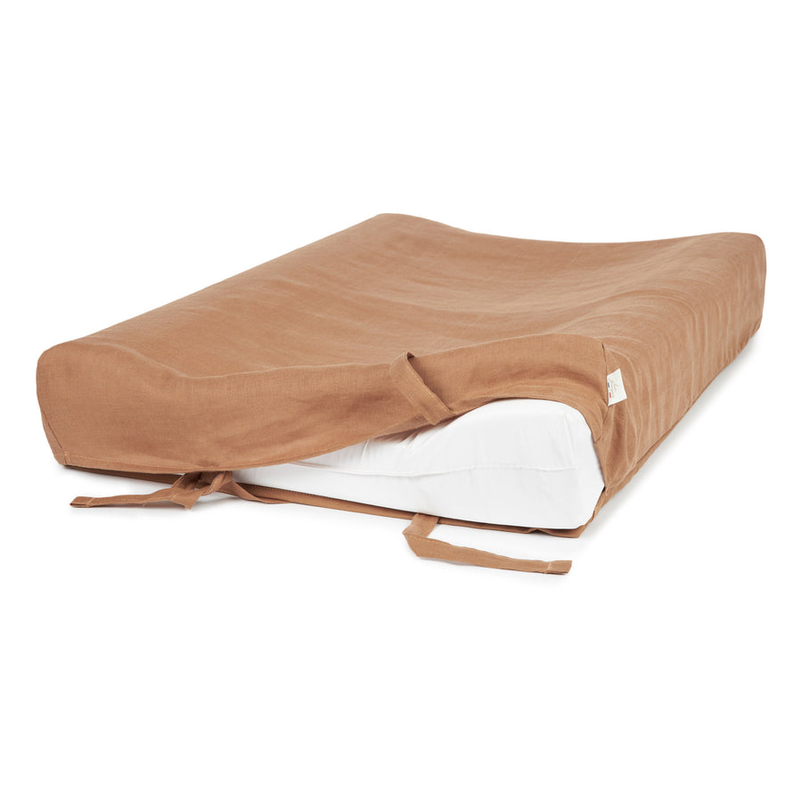 Nobodinoz Lin Francais Changing Mat & Cover Noisette