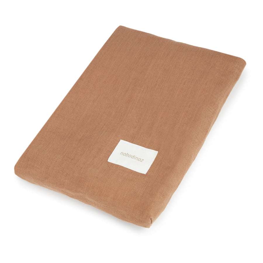 Nobodinoz Lin Francais Changing Mat & Cover Noisette