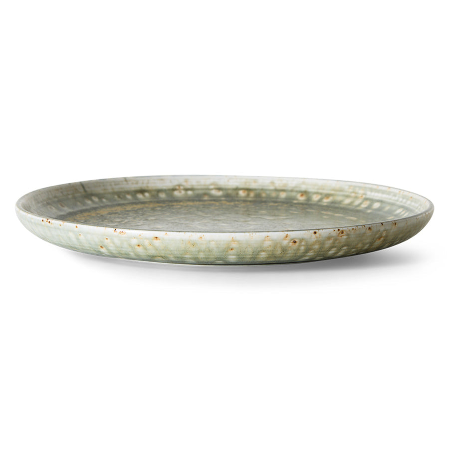 Chef Ceramics: Dinner Plate Rustic Green