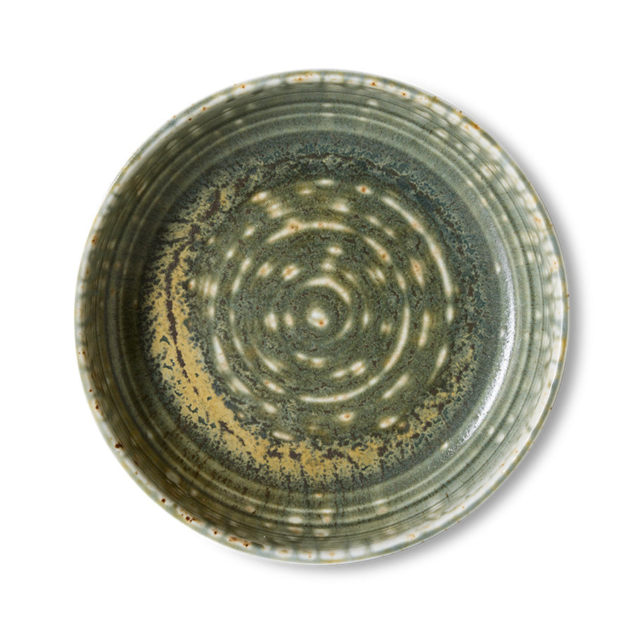 Chef Ceramics: Deep Plate M Rustic Green