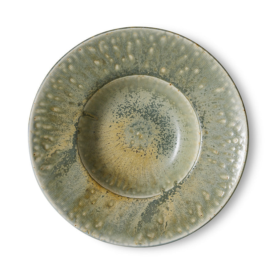 Chef Ceramics: Pasta Plate, Rustic Green