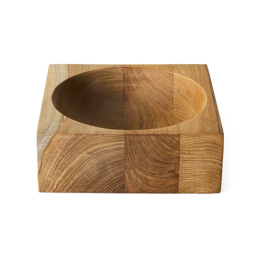 Teak Cube Bowl Medium
