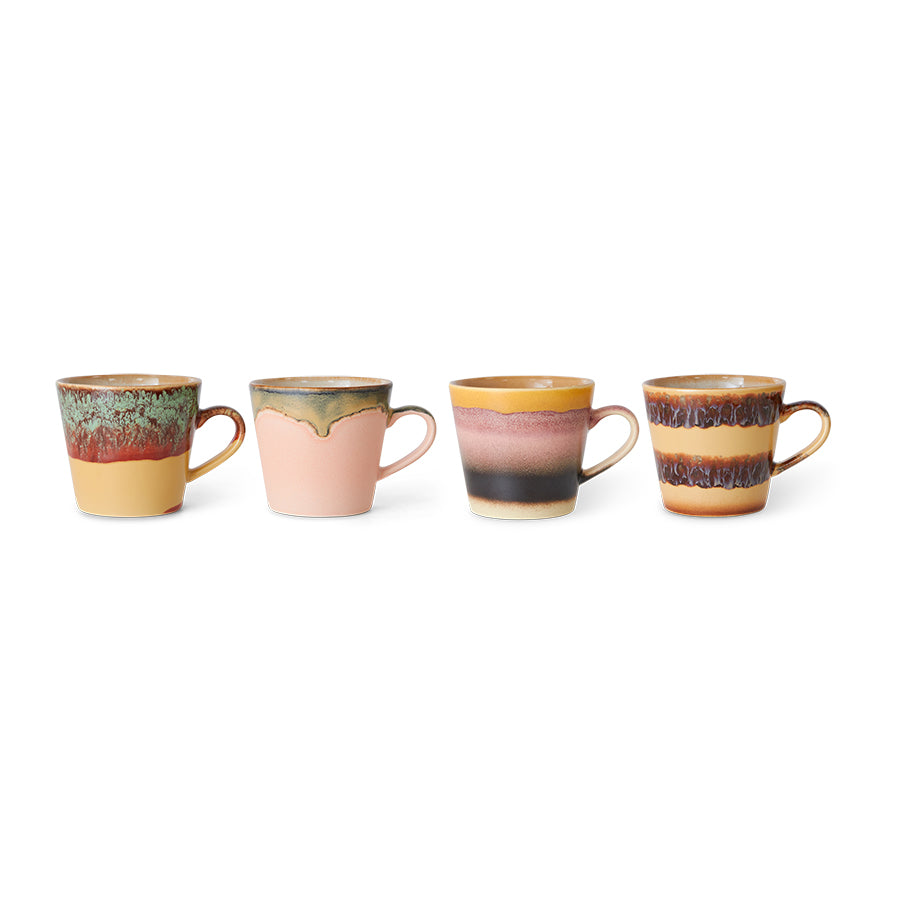 70s Ceramics Cappuccino Mugs Vista (set of 4)