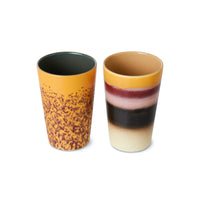 Thumbnail for HKLiving  70s Ceramics: Tea Mugs Beach, Set of 2 KST0032