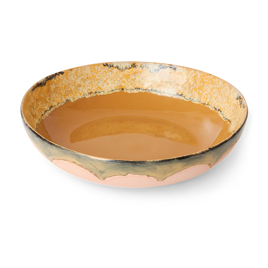 70s Ceramics Salad Bowl Sunflower