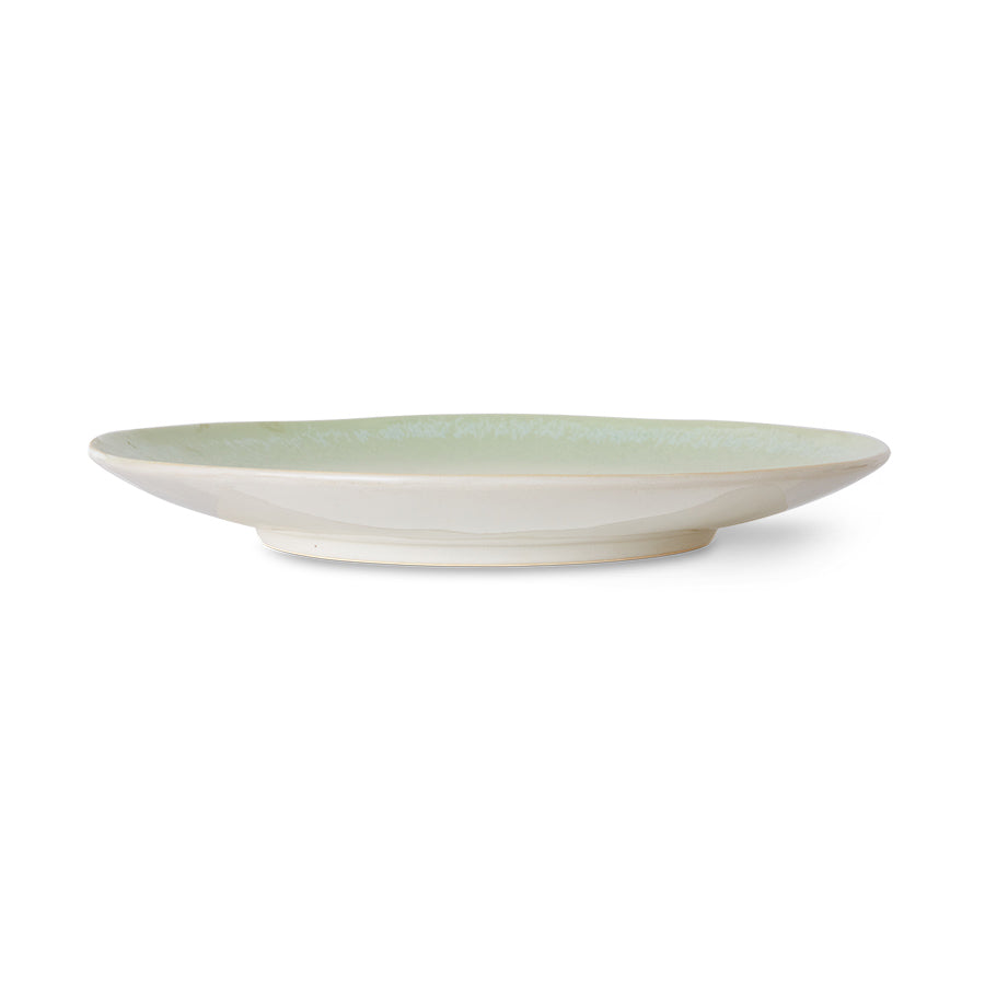 HKLIVING 70s Ceramics Dinner Plates Palms KST0062