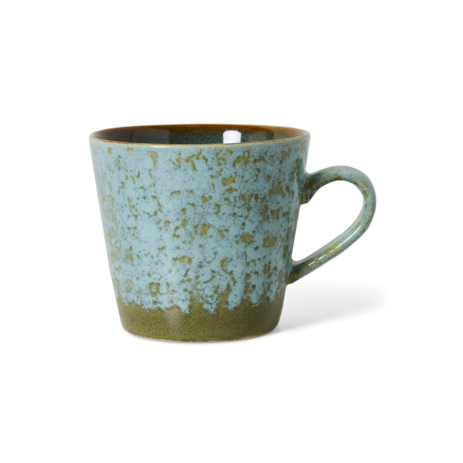 HKLIVING 70s Ceramics: Cappuccino Mug Verdigris KST0134