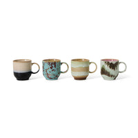 Thumbnail for HKLIVING 70s Ceramics: Café Mugs Set of 4 KST0136
