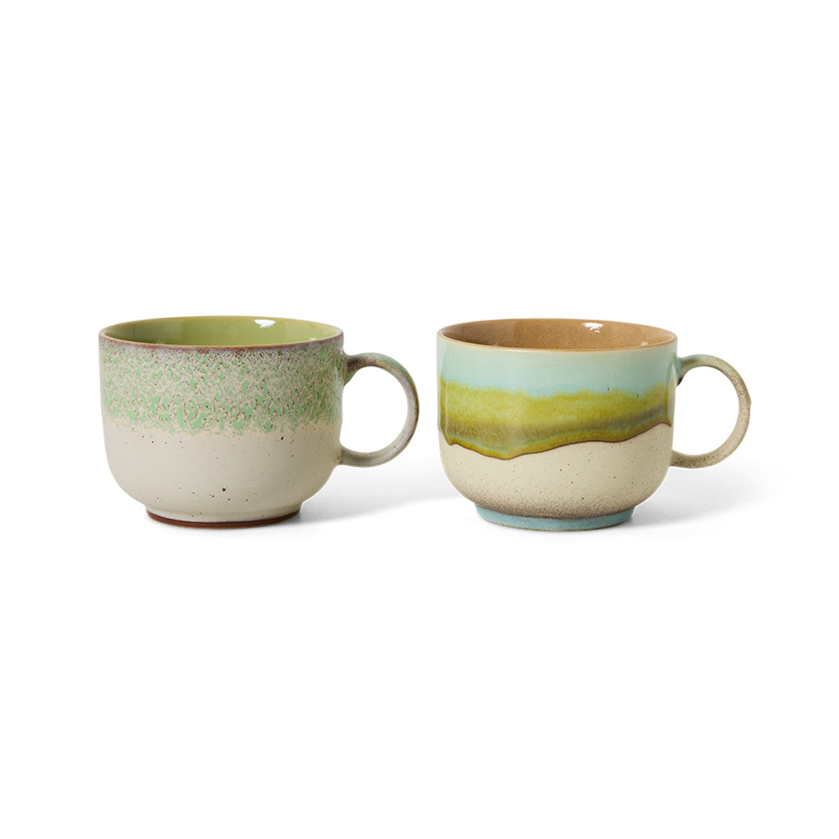 HKLIVING 70s Ceramics: Tea Cups Neo, set of 2 KST0149
